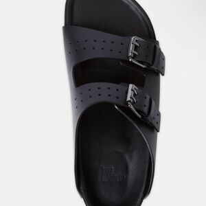 The Kooples Black Leather  Sandals NWT Size 38